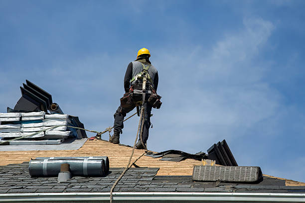 Professional Storm Damage Roof Repair technician working in Lancaster, OH